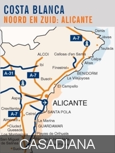 costa Blanca Map