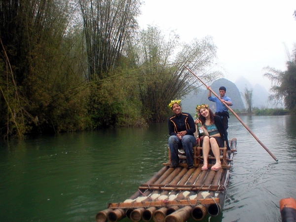 2 Yangshuo_vlot op de Yulong rivier