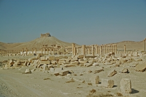 1  Palmyra _Romeinse site en de burcht Qal at Ibn Ma an