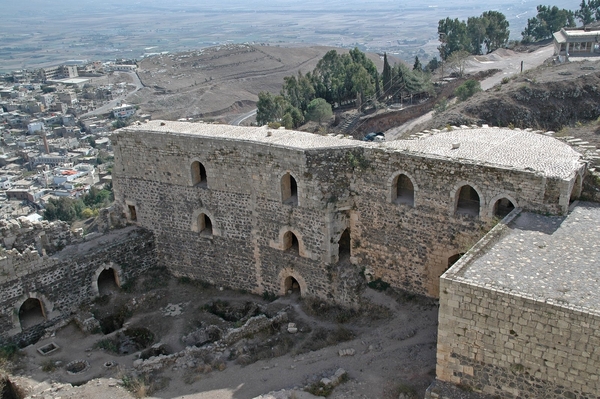 3e  Krak des Chevaliers _uitzicht binnenplaats en streek