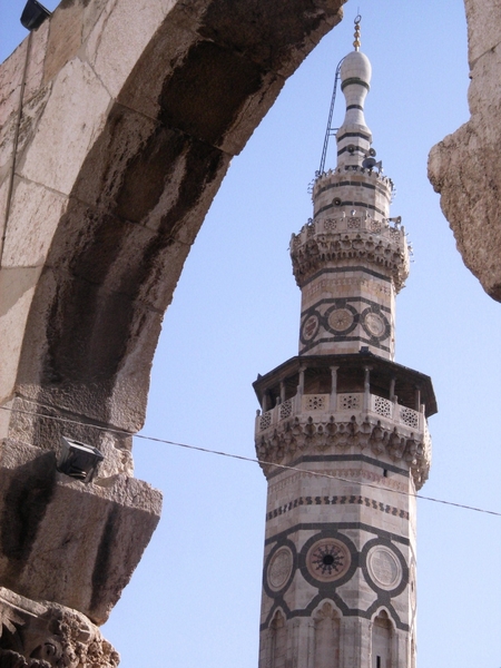 4  Damascus _Omayyaden moskee _minaret Qait Bey