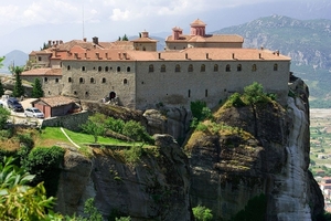 1c Meteora  klooster op de bergtop