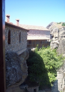 1c Meteora  klooster van Varlaam _ uitzicht vanaf de oude toren