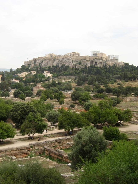 3a Athene acropolis zicht vanop oude agora