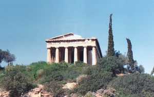 3a Athene _Hephaistos tempel boven oude agora