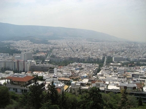 3a Athene _Lycabettus heuvel zicht over de stad