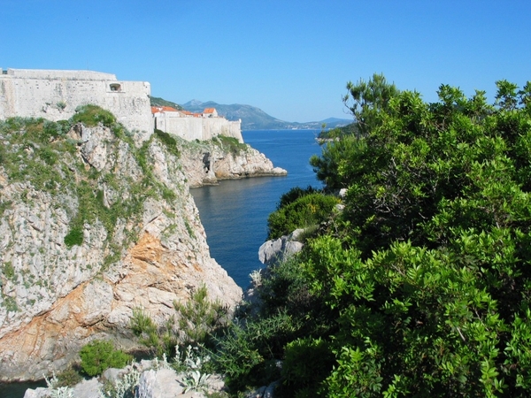 2g_KRO_Dubrovnik  _zijzicht op wallen van oude stad 2