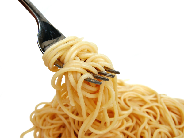 Spaghetti,pasta,vork