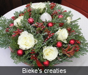KERSTSTUK ROOD-WIT