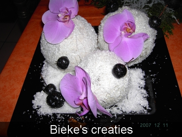 bladapplicatie witte abeel kunstsneeuw orchideen bieke's creaties