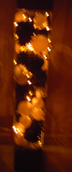 kerstbalk kerstverlichting bieke's creaties