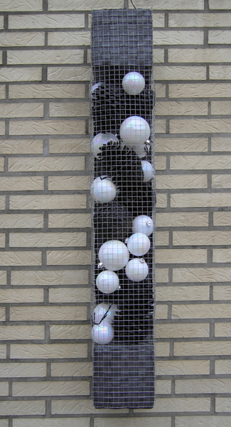 kerstbalk fietsbanden zwart wit denappels zwart bieke's creaties