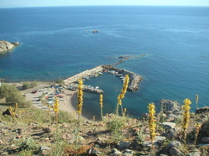 lesbos - klein haventje in skala eressos