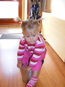 Sanne in de emmer
