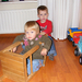 Youri en Sanne in de trein