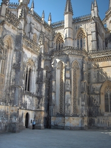 1d Batalha _klooster _Details van de Gotische architectuur