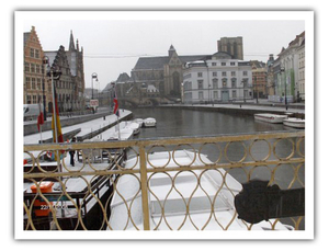 Gent in de sneeuw