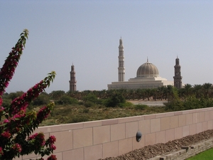 De grote moskee van Masqat, hoofdstad van Oman