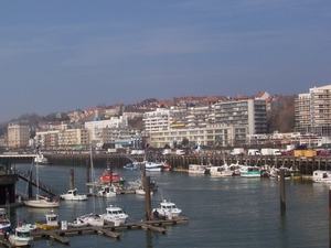 Boulogne zicht over de haven en de stad