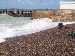 Dieppe zicht op de pier