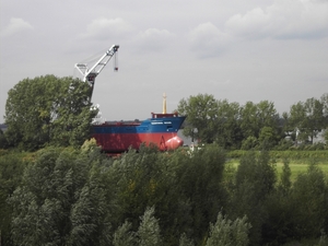 Een pontontransport uit Polen