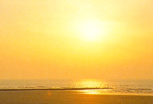 prachtig avondrood !