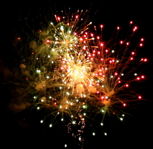 Nieuwjaarsvuurwerk 1-1-2010