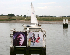 Nieuwpoort- Kunst in de havengeul.