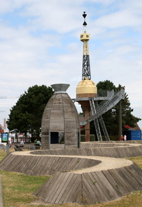 Nieuwpoort-op weg van stad naar bad..