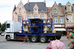 Mobiele beiaard te Nieuwpoort-Stad.