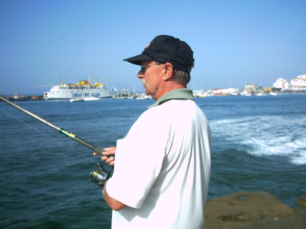 Niks bijzonder , dit ben ik aan't vissen