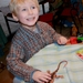 29 nov 2008 Sinterklaas bij Griet - Daan lachend