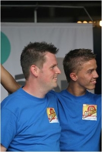 Zoon Bart en kleinzoon Donny