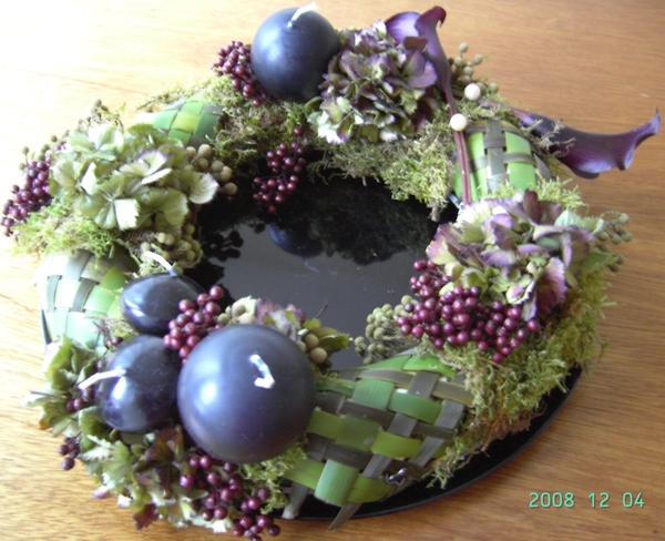 krans typha hydrangea peperbolletjes