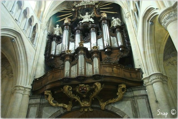 Orgel binnen in de O.L. Vrouwebasiliek