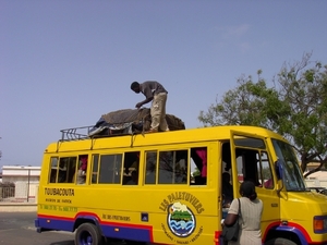 aankomst in Dakar