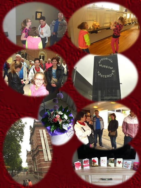 Michiel en Adri dagje Amsterdam met kinderen en kleikinderen.