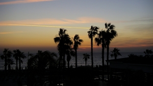 Sunset from the hotelroom