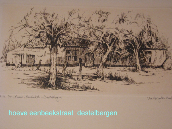 hoeve eenbeekstraat   17 de eeuw (afgebroken)