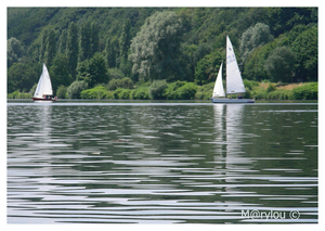 zeilbootjes op het meer