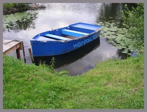 blue boat