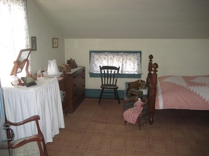 Interieur van een slaapkamer