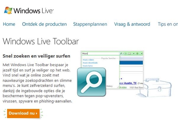 Windows Live Toolbar