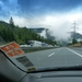 2009_07_25 016 onderweg in Oostenrijk - wolken, bergen, snelweg -