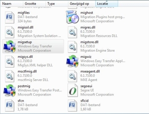 migsetup - Windows Easy Transfer....en meer over Windows 7