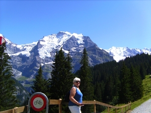 Jungfrau op de achtergrond