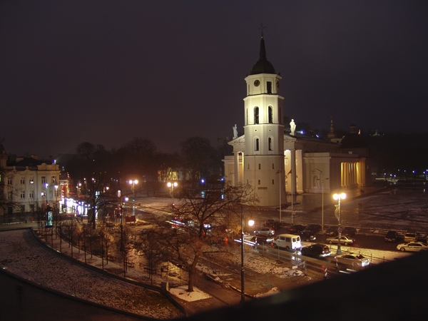 Kathedraal vanuit hotel Klaipda