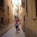 De typische smalle straatjes in Palma...