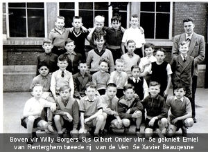 Klasfoto jongensschool Violetstraat Antwerpen