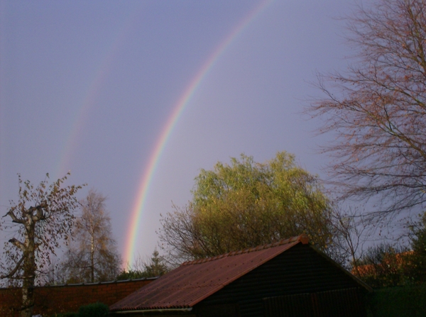 zondag 22 november: prachtige regenboog...